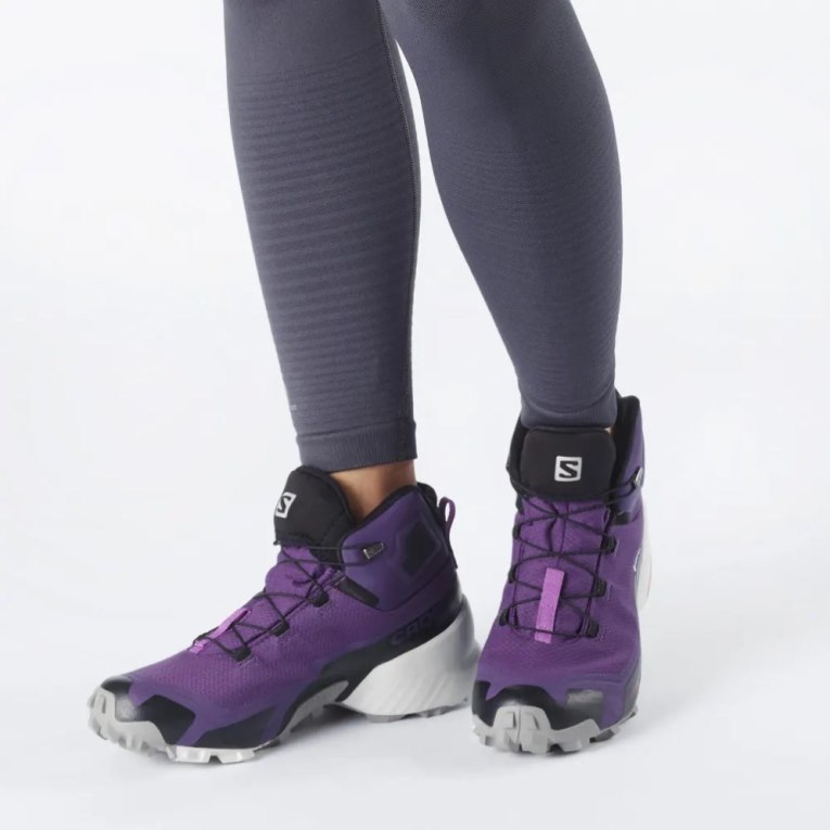 Purple Salomon Cross Hike Mid GTX Women's Hiking Boots | PH 28670I